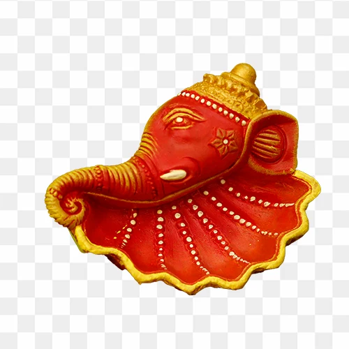 Ganesh Shankh Diya PNG Image